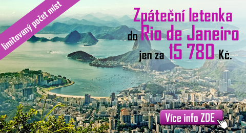 Zpáteční akční letenka z Prahy do Rio de Janeiro 15.780,- kč