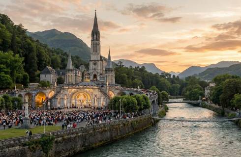 Ryanair ✈ Francie - Pyreneje - Tip na rezervaci zpáteční levné letenky do Lourdes (Lurdy) z Krakova od 2 517 Kč