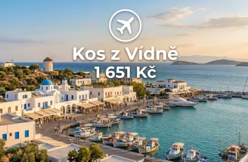 Ryanair ✈ Řecko - Tip na rezervaci obousměrné levné letenky na ostrov Kos z Vídně 1 851 Kč
