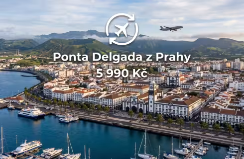 Smartwings ✈ Azorské ostrovy - Tip na rezervaci akční letenky Ponta Delgada z Prahy 5 990 Kč