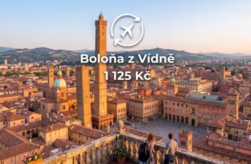 Ryanair ✈ Itálie - Tip na rezervaci obousměrné levné letenky do Boloni z Vídně od 1 125 Kč