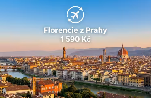 Volotea ✈ Itálie - Tip na rezervaci zpáteční levné letenky do Florencie z Prahy od 1 590 Kč