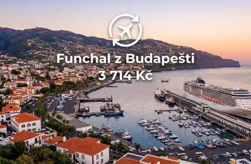 Wizz Air ✈ Portugalsko - Madeira - Tip na rezervaci zpáteční levné letenky do Funchal z Budapešti od 3 714 Kč