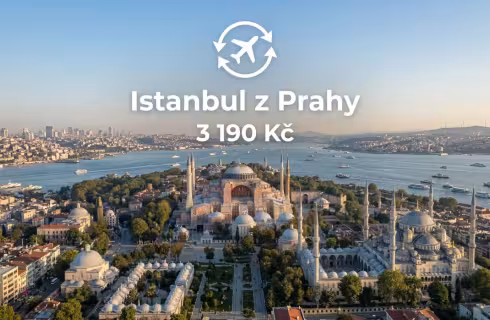 AJet ✈ Turecko - Tip na rezervaci zpáteční akční letenky do Istanbulu z Prahy 3 190 Kč