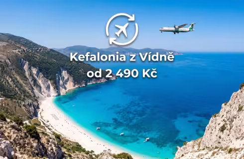 Ryanair ✈ Řecko - Tip na rezervaci obousměrné levné letenky na ostrov Kefalonia z Vídně od 2 490 Kč