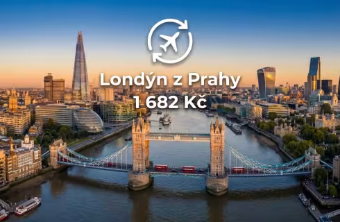 Wizz Air ✈ Velká Británie - Tip na rezervaci obousměrné levné letenky do Londýna z Prahy od 1 682 Kč