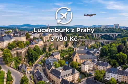 Luxair ✈ Lucembursko - Tip na rezervaci zpáteční akční letenky do Lucemburku z Prahy 3 790 Kč
