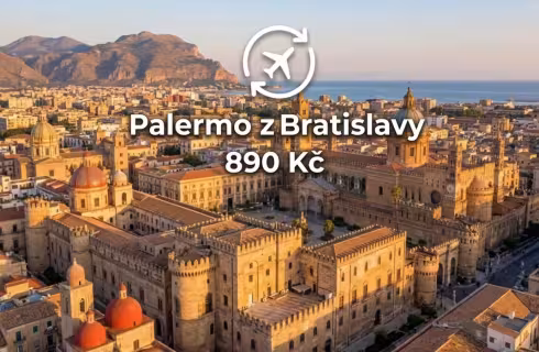 Wizz Air ✈ Itálie - Sicílie - Tip na rezervaci zpáteční levné letenky Palermo z Bratislavy od 890 Kč