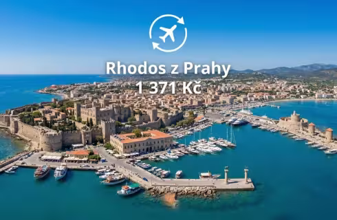Ryanair ✈ Řecko - Tip na rezervaci obousměrné levné letenky na Rhodos z Prahy od 1 371 Kč