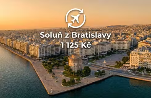 Ryanair ✈ Řecko - Chalkidiki - Tip na rezervaci zpáteční levné letenky do Soluně z Bratislavy od 1 125 Kč