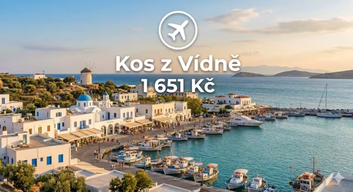 Ryanair ✈ Řecko - Tip na rezervaci obousměrné levné letenky na ostrov Kos z Vídně 1 851 Kč