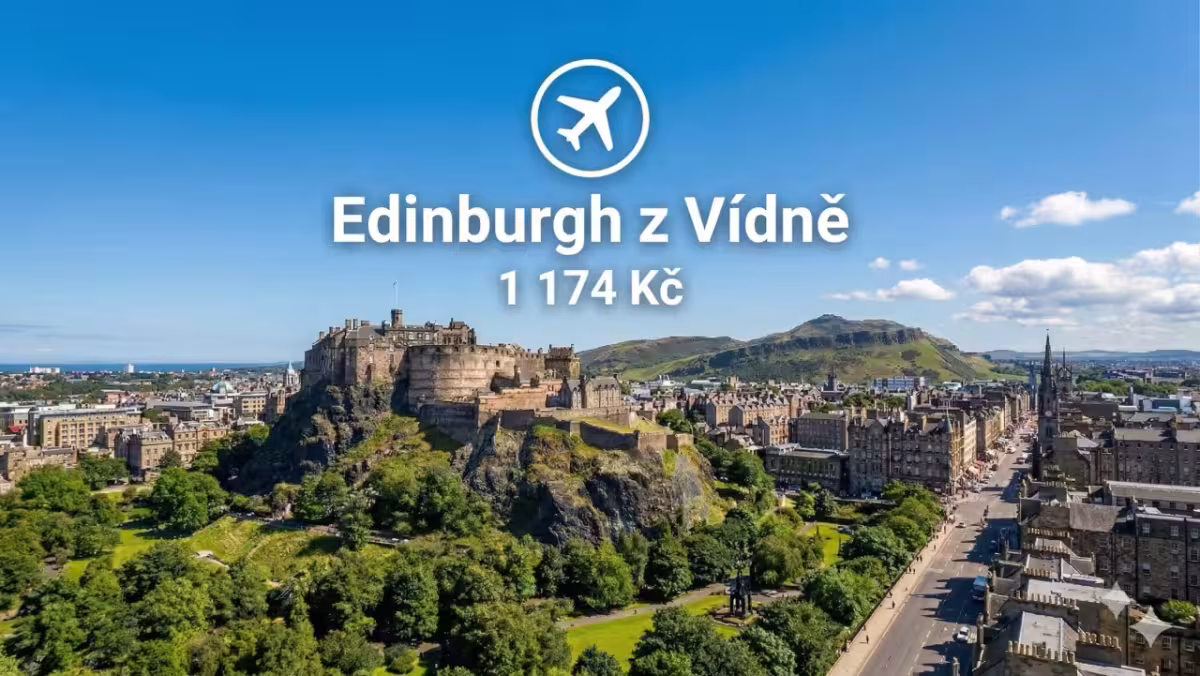 Ryanair ✈ Skotsko - Tip na rezervaci zpáteční akční letenky do Edinburghu z Vídně od 1 174 Kč