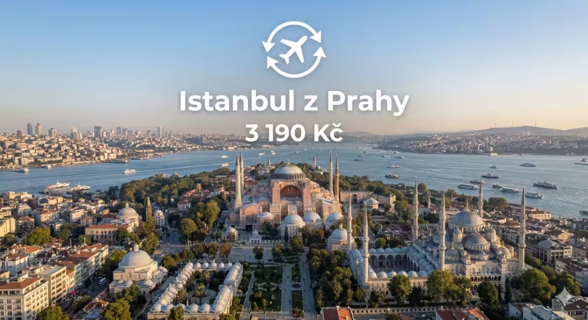 AJet ✈ Turecko - Tip na rezervaci zpáteční akční letenky do Istanbulu z Prahy 3 190 Kč