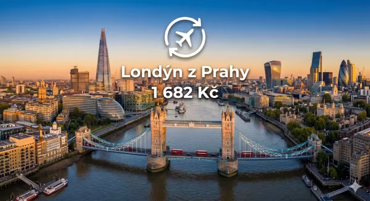 Wizz Air ✈ Velká Británie - Tip na rezervaci obousměrné levné letenky do Londýna z Prahy od 1 682 Kč